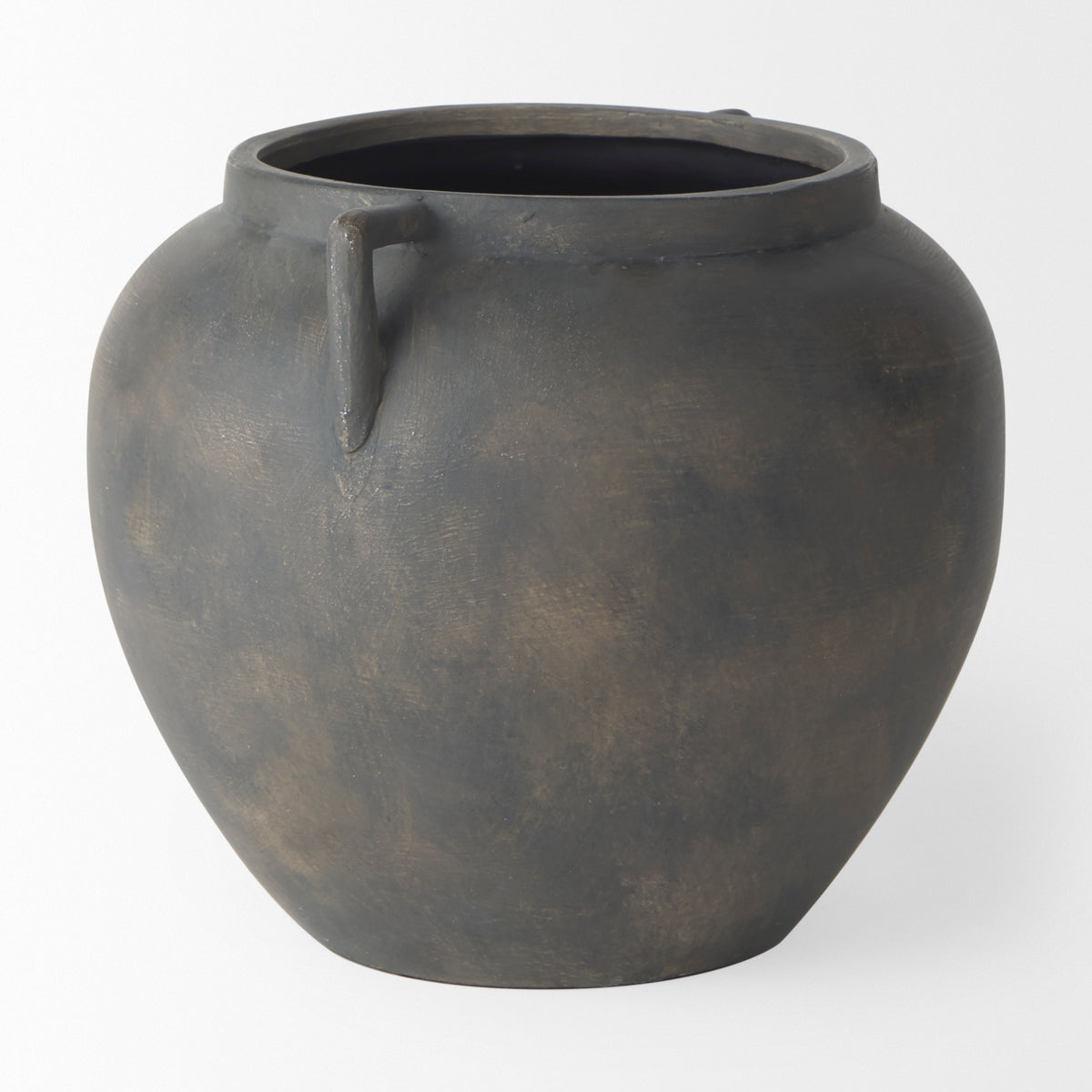 Kilian Brown-Gray Short Double Ear Vase - Ornate Home
