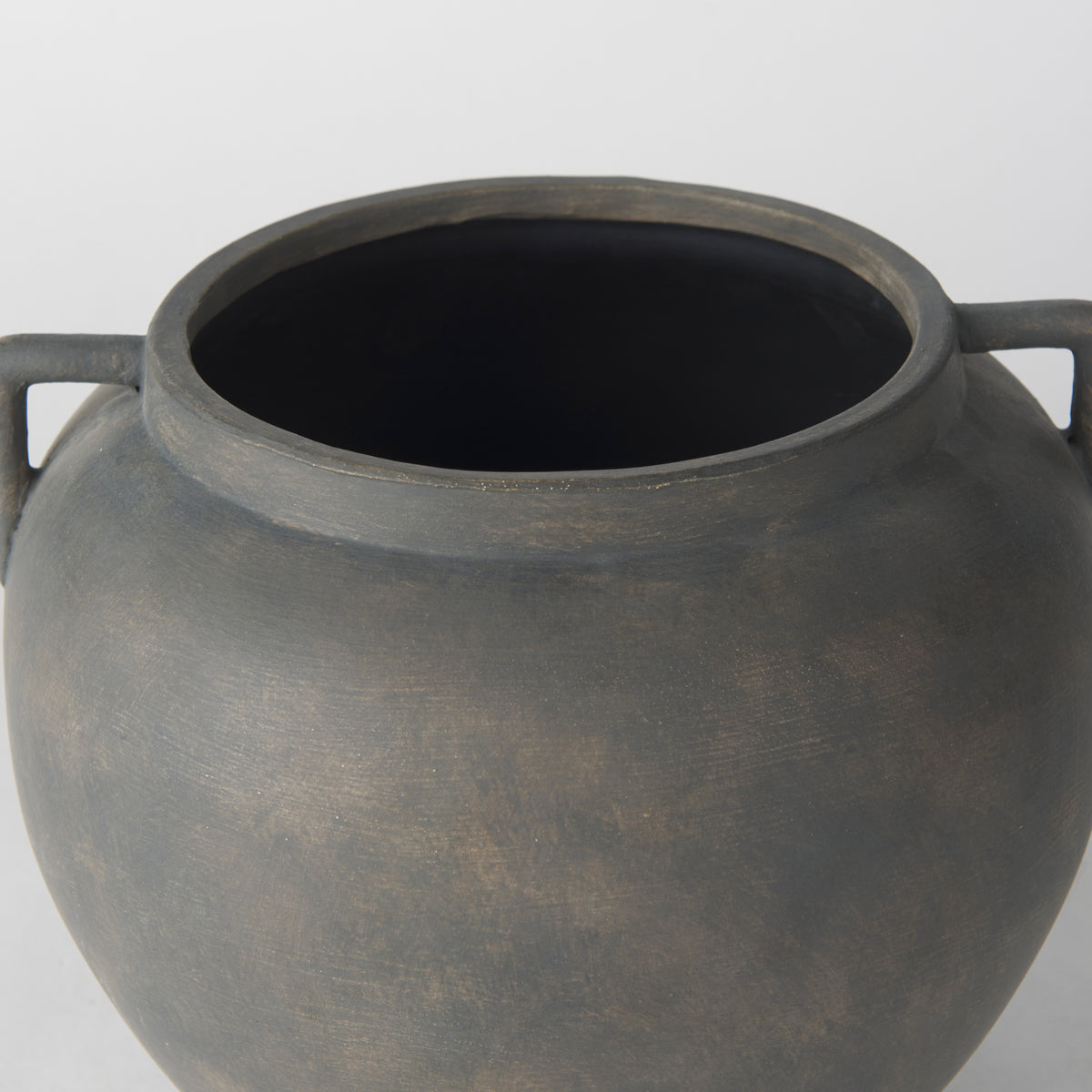 Kilian Brown-Gray Short Double Ear Vase - Ornate Home