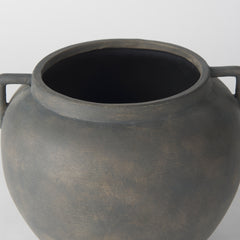 Kilian Brown-Gray Short Double Ear Vase - Ornate Home