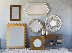 Killester Gold Frame Rectangular Mirror - Ornate Home