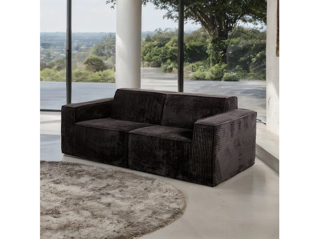 Kimara Black Loveseat - Ornate Home
