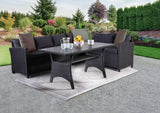 Kimara Black Outdoor Dining Table - Ornate Home