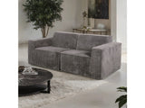 Kimara Dark Gray Loveseat - Ornate Home