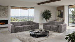 Kimara Dark Gray Loveseat - Ornate Home