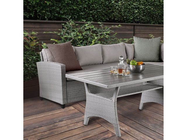Kimara Gray Outdoor Dining Table - Ornate Home