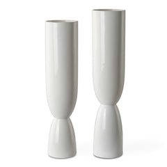 Kimist White Vases (Set of 2) - Ornate Home