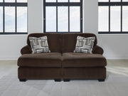 Kimlee Chocolate 2-Piece Super Chaise (Online Special Price) - Ornate Home
