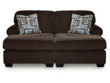 Kimlee Chocolate 2-Piece Super Chaise (Online Special Price) - Ornate Home
