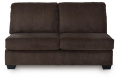 Kimlee Chocolate 3-Piece Sectional and Ottoman - Ornate Home