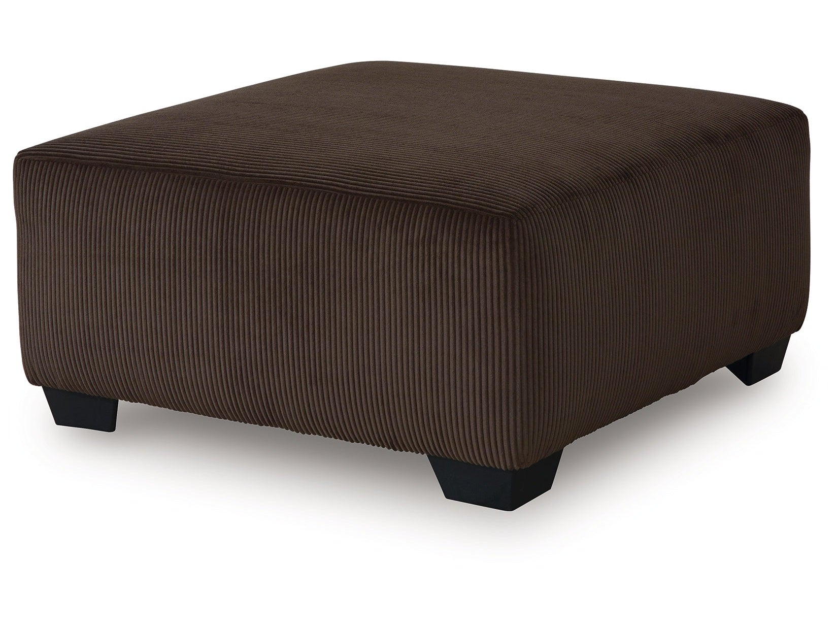 Kimlee Chocolate Oversized Accent Ottoman - Ornate Home