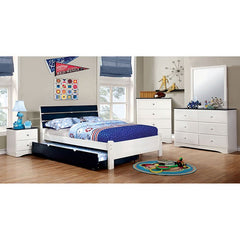 Kimmel White/Blue Mirror - Ornate Home
