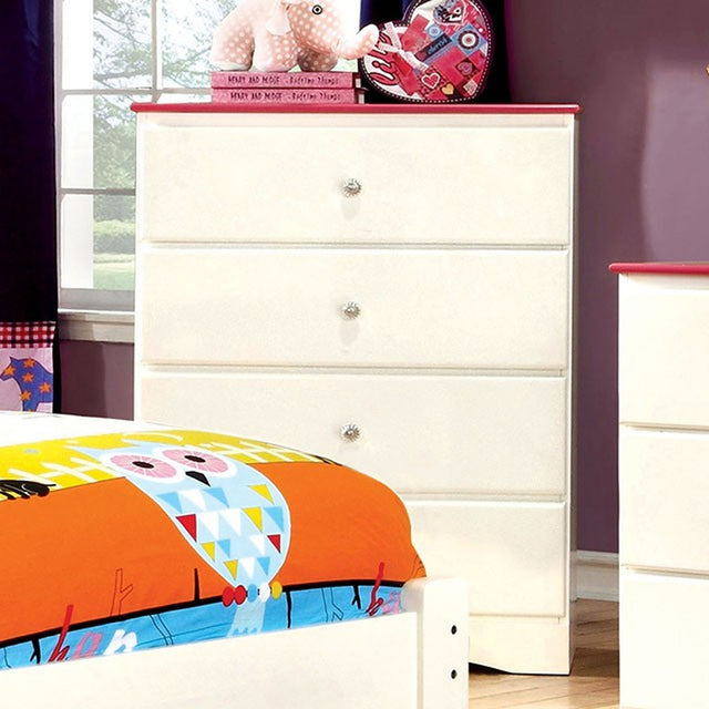 Kimmel White/Pink Chest - Ornate Home