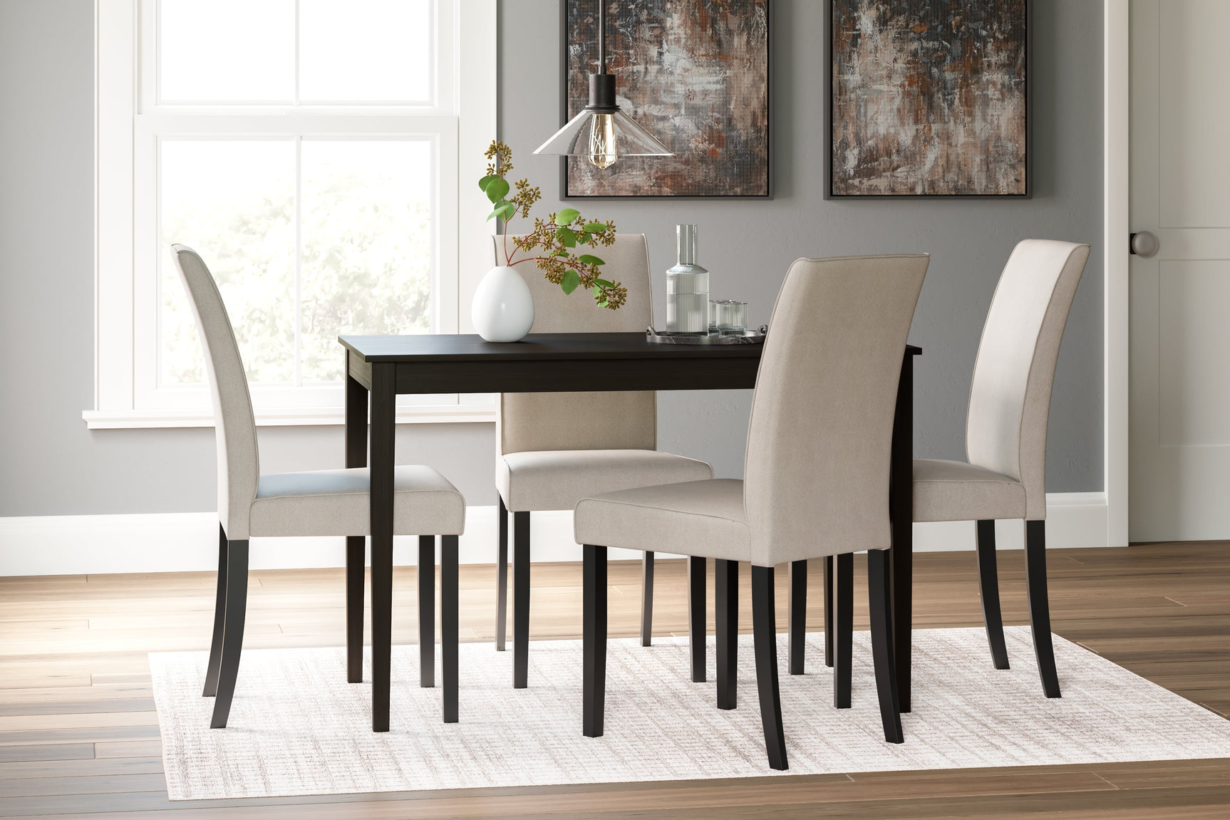 Kimonte Dark Brown Dining Table (Online Special Price) - Ornate Home