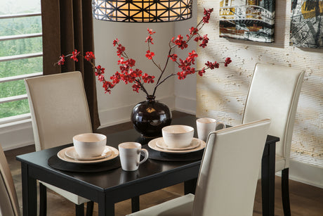 Kimonte Ivory Dining Table and 4 Chairs - Ornate Home