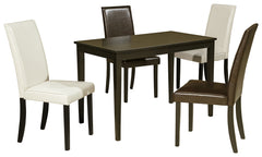 Kimonte Ivory Dining Table with 4 Chairs - Ornate Home