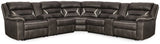 Kincord Midnight 3-Piece Power Reclining Sectional - Ornate Home
