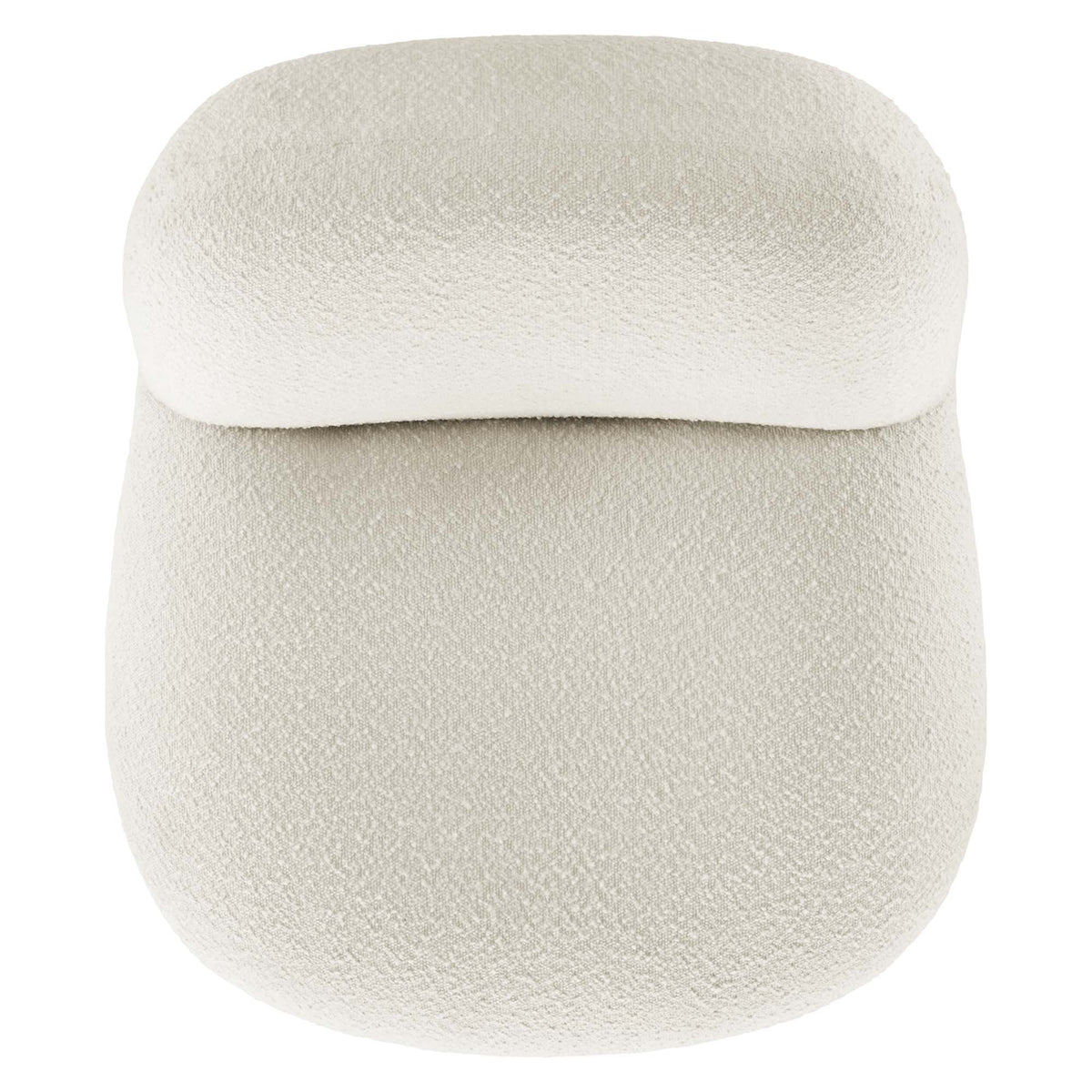 Kindred Black/Ivory Boucle Upholstered Fabric Swivel Chair - Ornate Home