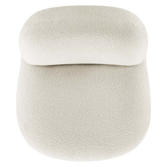 Kindred Black/Ivory Boucle Upholstered Fabric Swivel Chair - Ornate Home