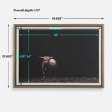 King Of The Hill Multicolor Framed Bovine Print - Ornate Home