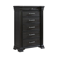 Kings Court Black 3-Piece Queen Bedroom Set - Ornate Home