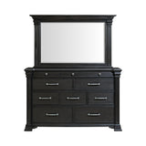 Kings Court Black Dresser & Mirror Set - Ornate Home