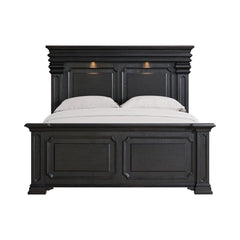 Kings Court Black King Bed - Ornate Home