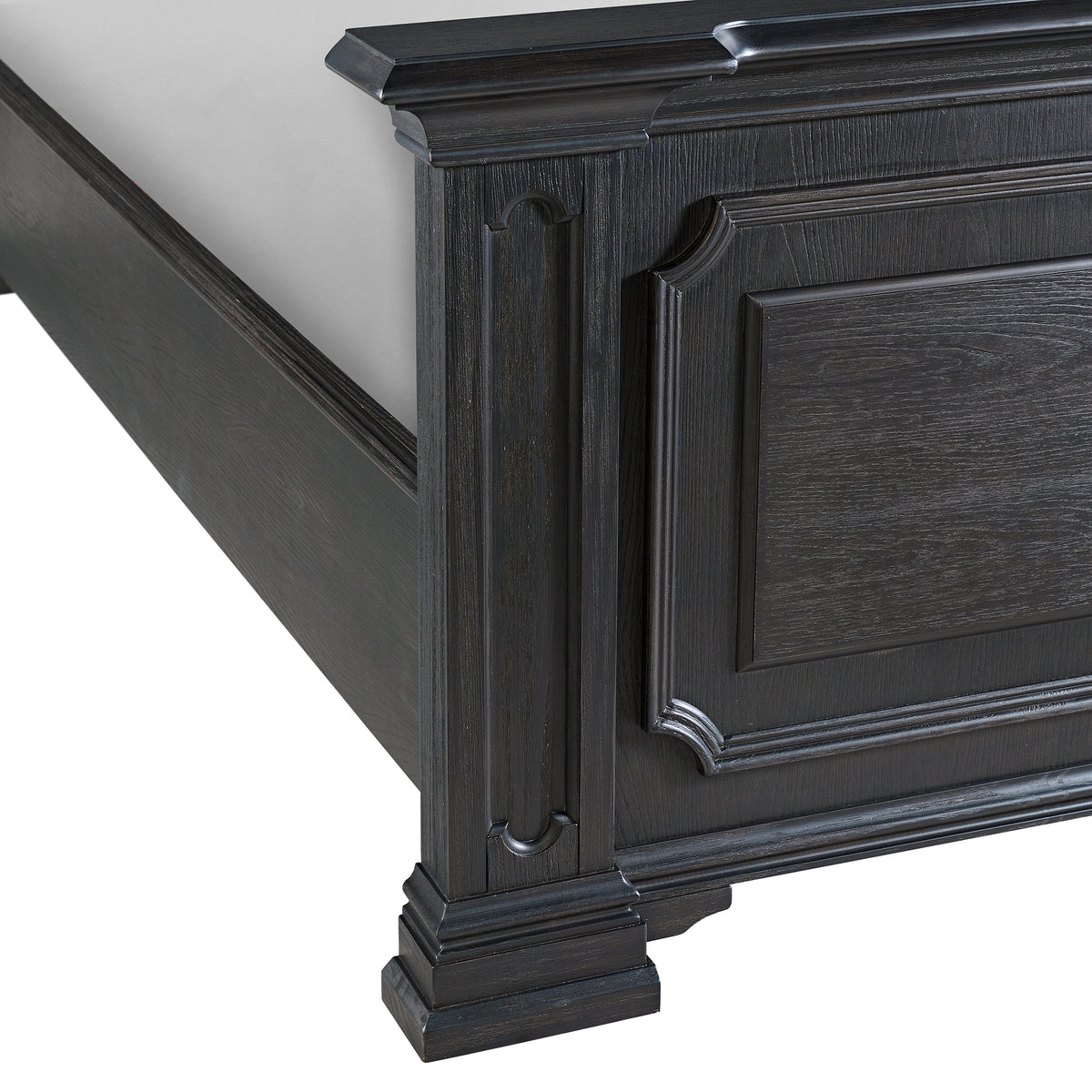 Kings Court Black King Bed - Ornate Home