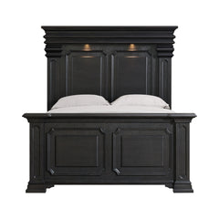 Kings Court Black Queen Bed - Ornate Home