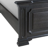 Kings Court Black Queen Bed - Ornate Home