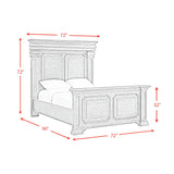 Kings Court Black Queen Bed - Ornate Home
