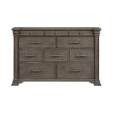 Kings Court Grey 10-Drawer Dresser - Ornate Home