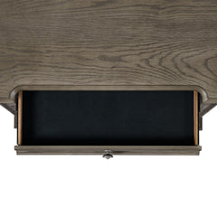 Kings Court Grey 3-Drawer Nightstand (Sliding Top) - Ornate Home