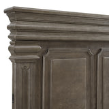 Kings Court Grey 4-Piece King Bedroom Set with 2 Nightstands & Dresser - Ornate Home