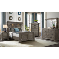 Kings Court Grey 5-Piece Queen Bedroom Set