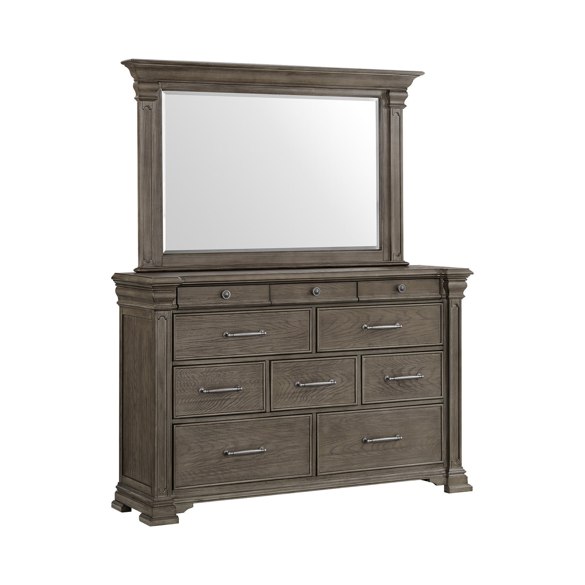 Kings Court Grey 5-Piece Queen Storage Bedroom Set