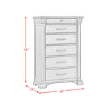 Kings Court Grey 5-Piece Queen Storage Bedroom Set