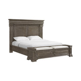 Kings Court Grey King Storage Bed - Ornate Home