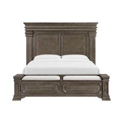 Kings Court Grey King Storage Bed - Ornate Home
