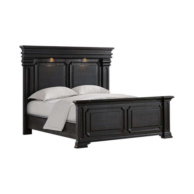 Kings Court Black King Bed - Ornate Home