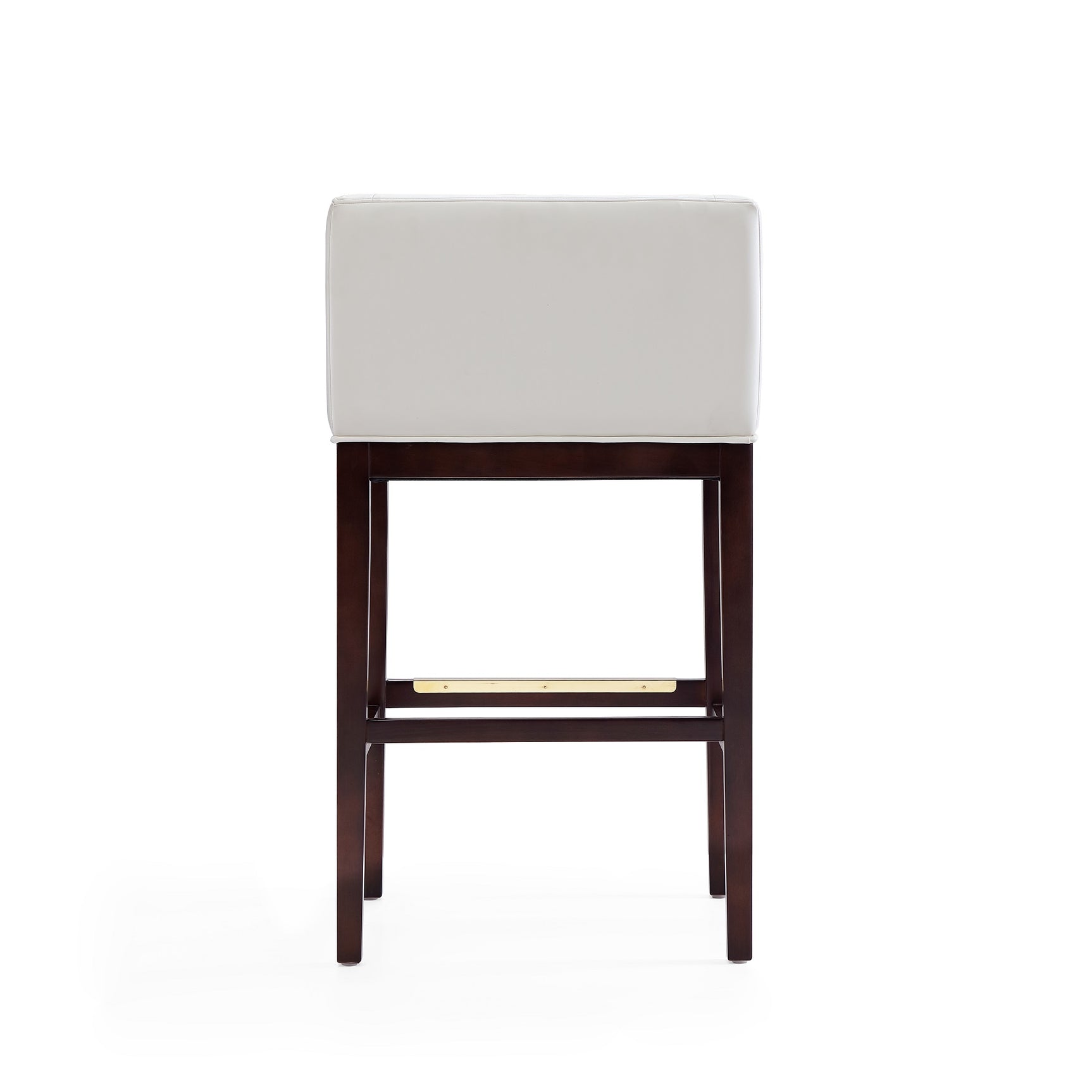 Kingsley Barstool in Ivory and Dark Walnut - Ornate Home