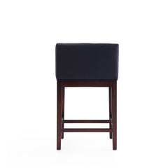 Kingsley Counter Stool in Black and Dark Walnut - Ornate Home