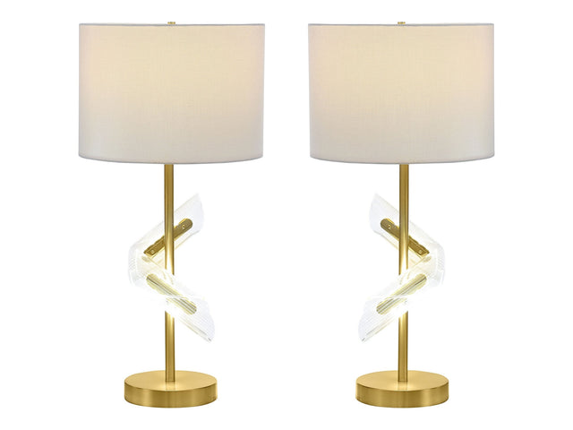 Kingsley Gold Table Lamp (Set of 2) - Ornate Home