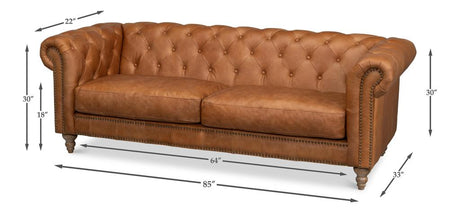 Kingston Brown Sofa - Ornate Home