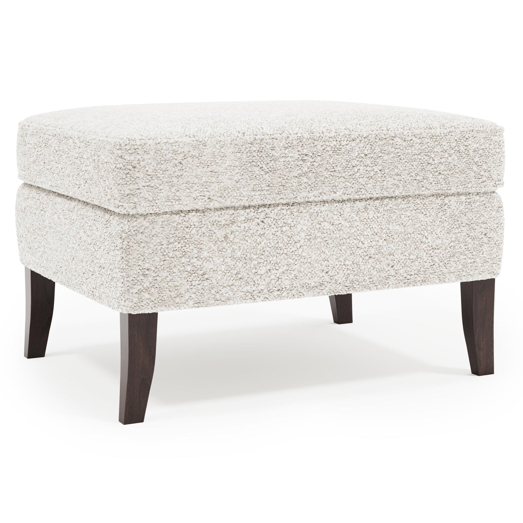 Kingston Mocha Ottoman Without Nails - Ornate Home