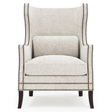 Kingston White/Cream Fabric Chair - Ornate Home