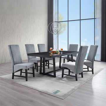 Kini Black Dining Table - Ornate Home