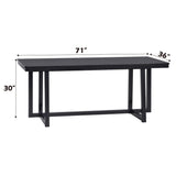 Kini Black Dining Table - Ornate Home
