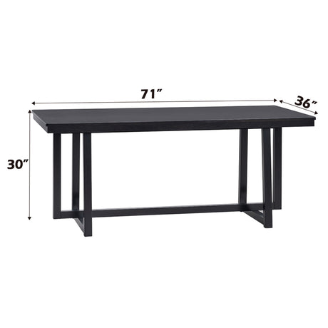 Kini Black Dining Table - Ornate Home