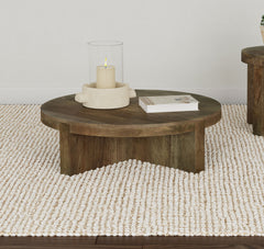 Kinkaid Brown Coffee Table - Ornate Home