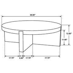 Kinkaid Brown Coffee Table - Ornate Home
